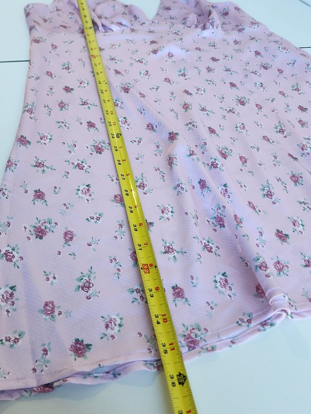NWT BP NORDSTROM Women's Pink Cake Floral Sleeveless Satin Mini Dress Size XL - Picture 11 of 16